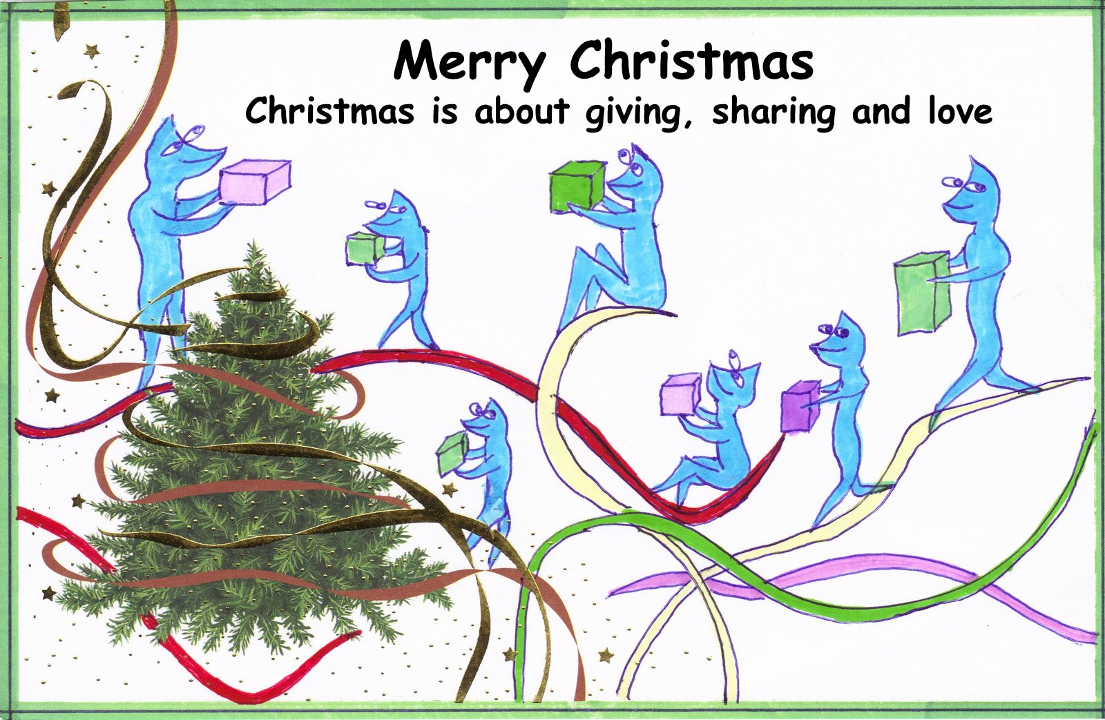 Dateline Creations Merry Christmas  Sharing, Giving and Love