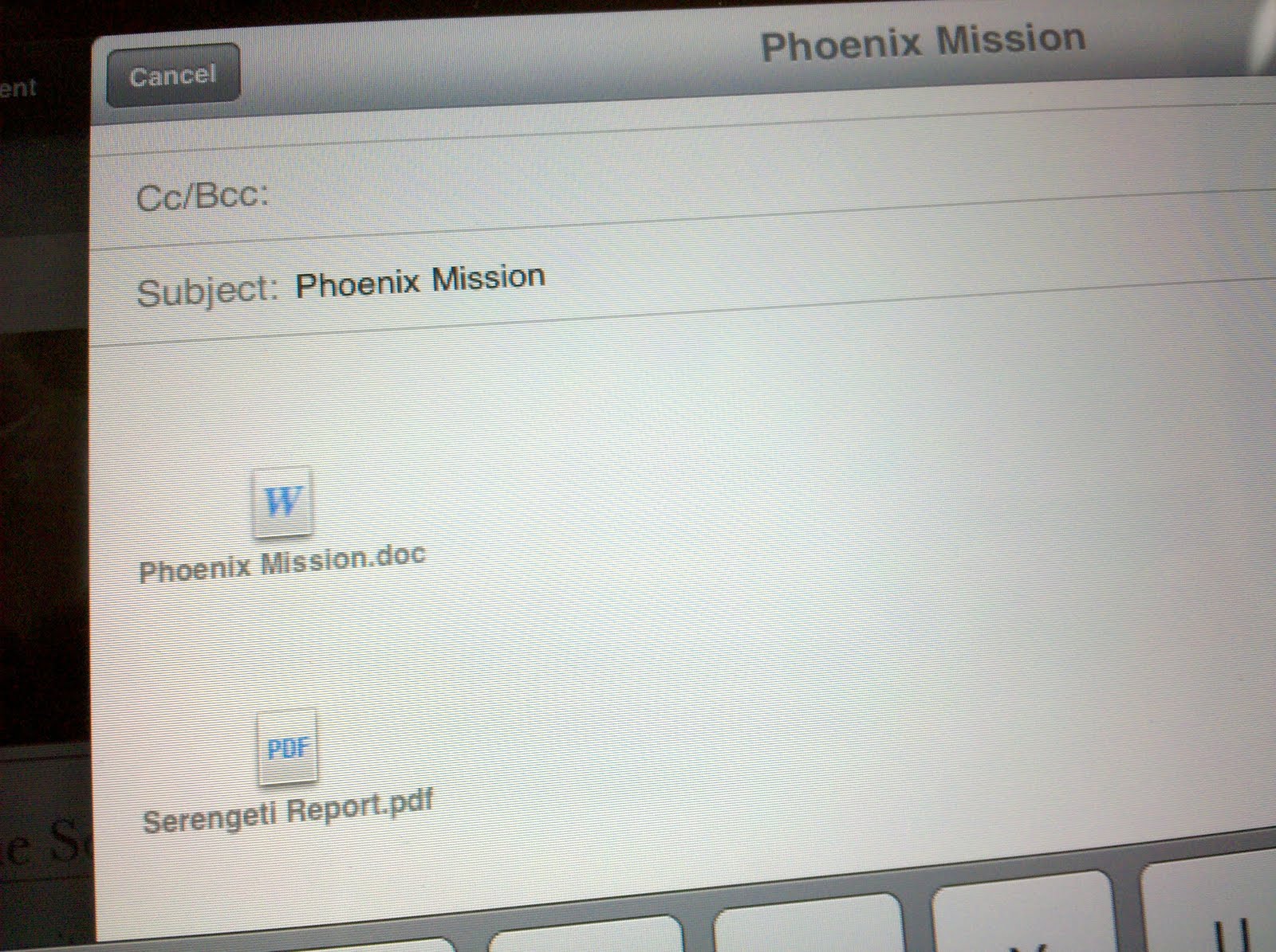 Going Mobile How to send multiple email attachments on the iPad