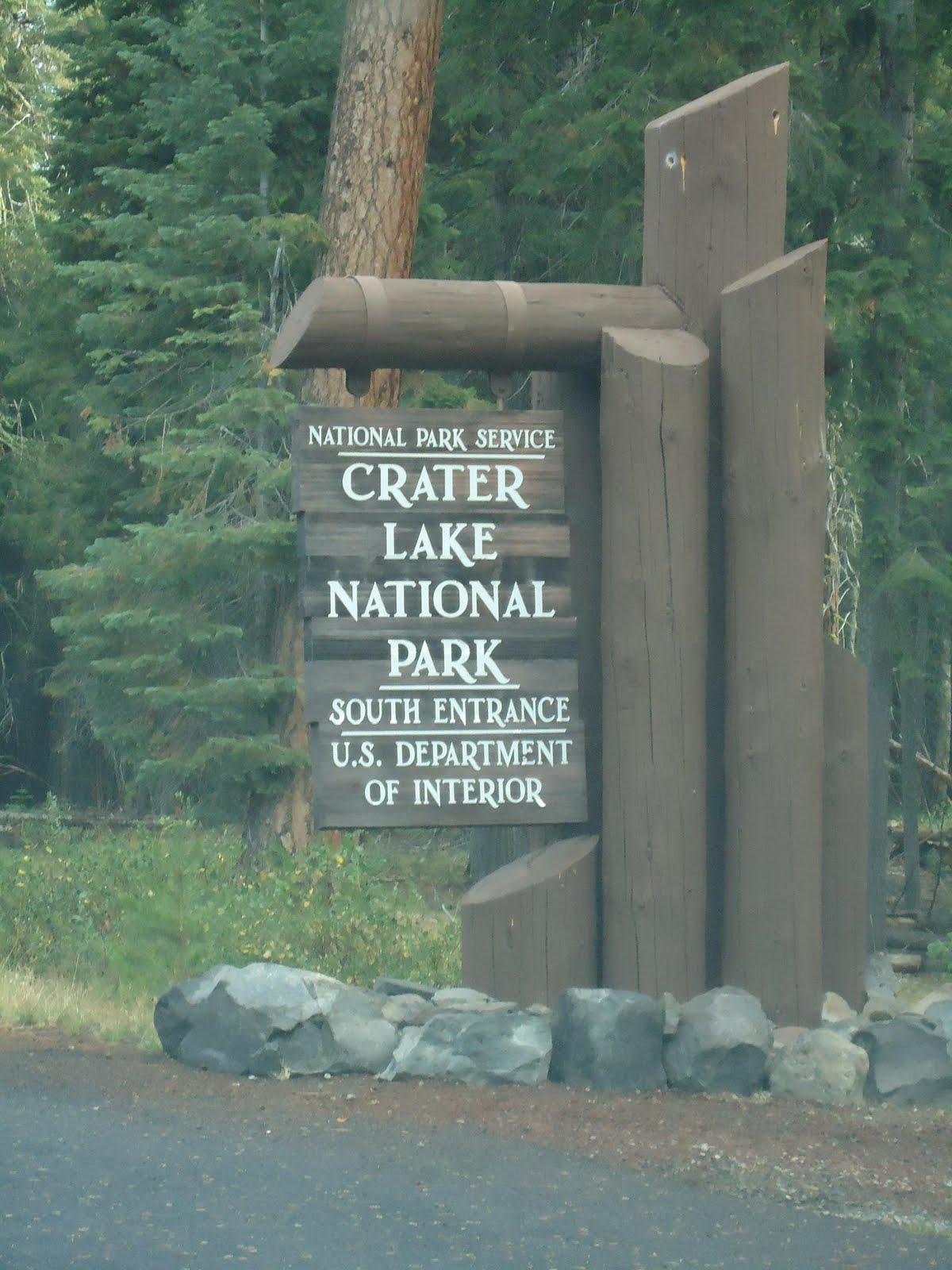 Matthew's Washington Trip Crater Lake South Entrance