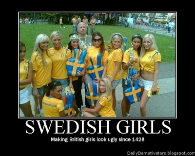 Swedish Girls Demotivational Poster