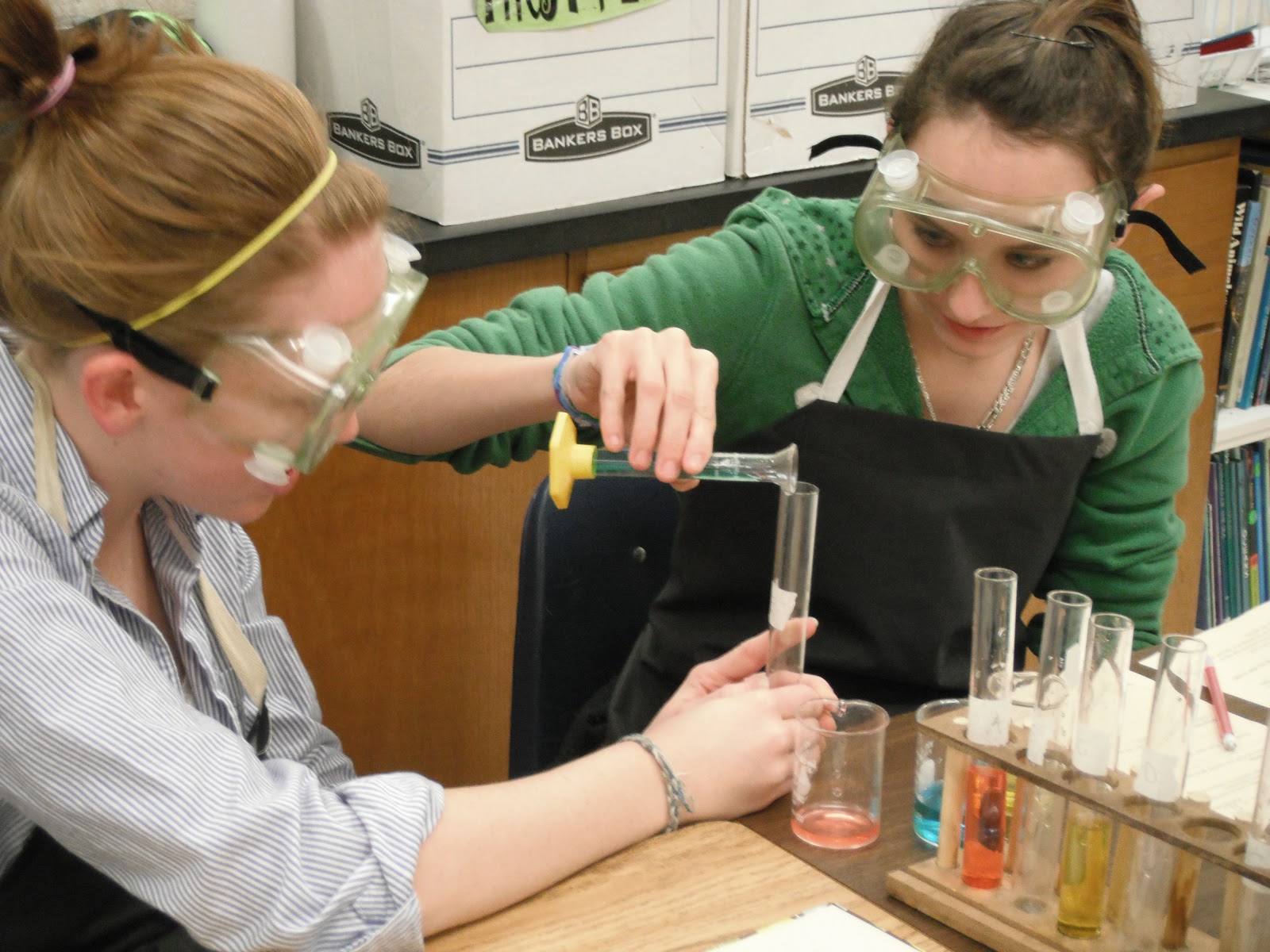 Ms J's Chemistry Class Rainbow Lab