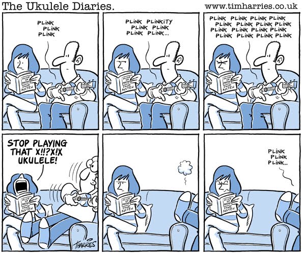 Tim Harries ukulele cartoons love em!