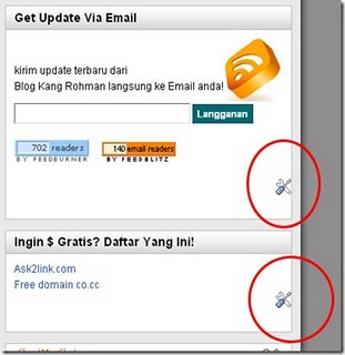 Menghilangkan Icon Obeng dan Tang / Quick Edit di Blog