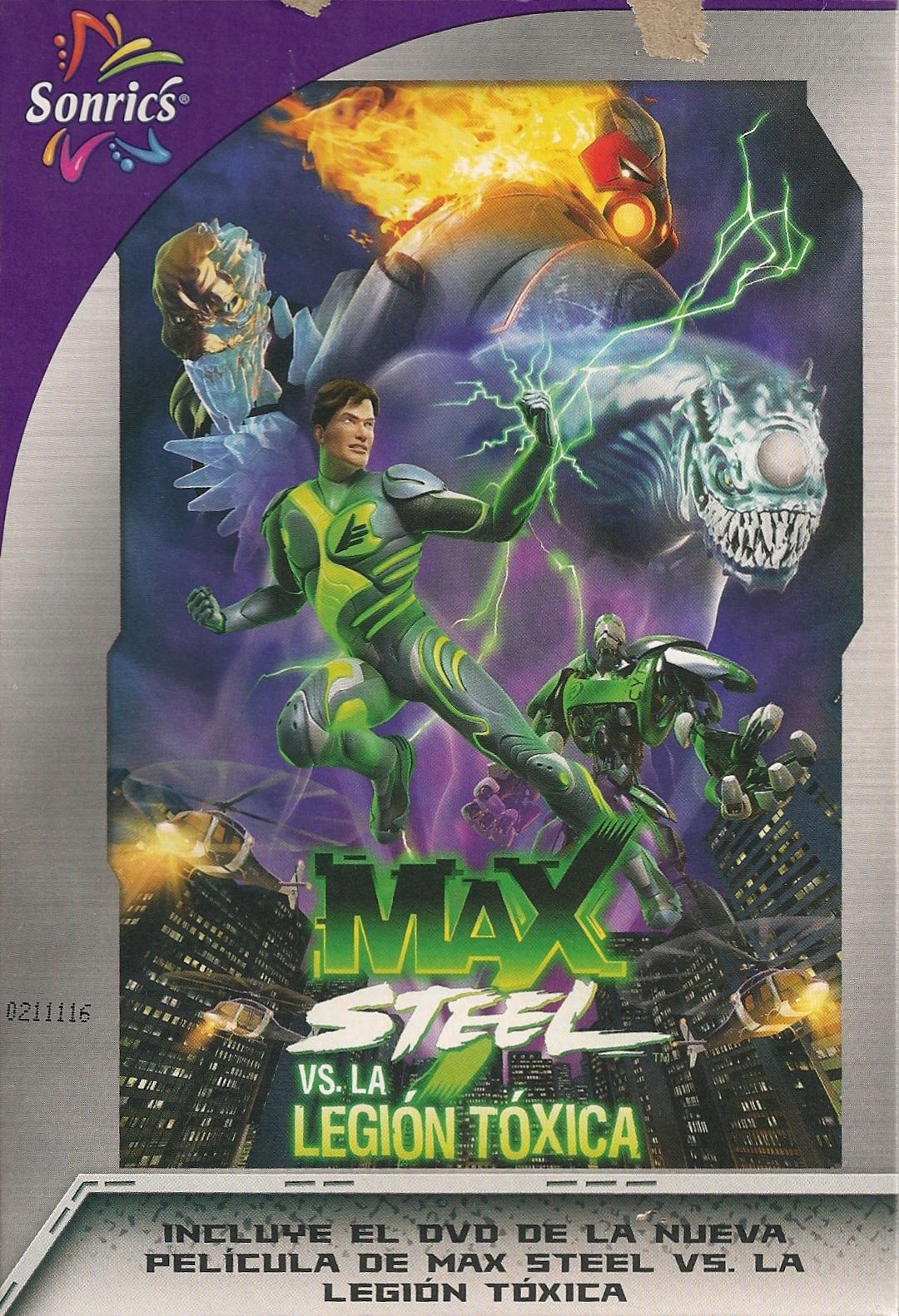 Max Steel Fanáticos Fragmento de Max Steel vs la Legión Tóxica y características del DVD