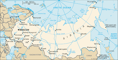 Mapa Federacji Rosyjskiej