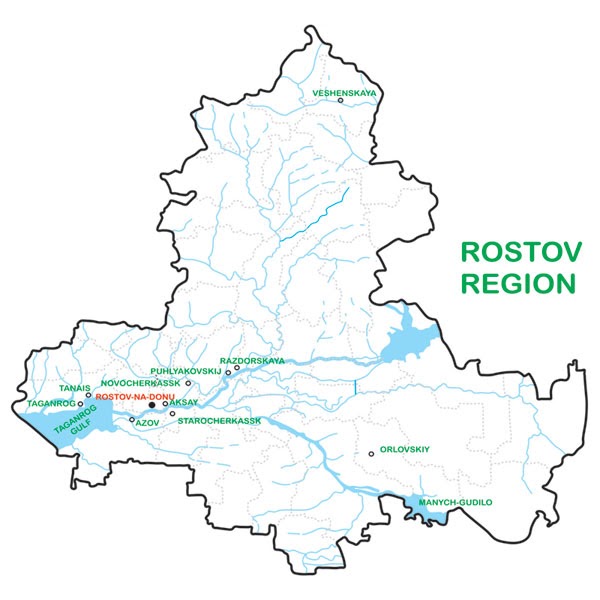 Карта рек ростовской области