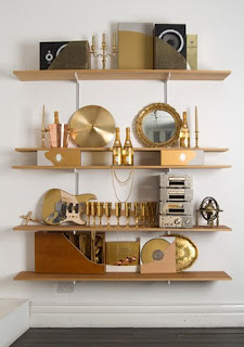 decoration ideas, rafie, shelf, library, modern, sculptures, storage racks, party decoration, hopkins, design, designer, smart solutions, lounge, dining room, desk, clock, mirror, candle holder, black and white, gold, wine cellar, , guitar, disco ball, speaker, carton, paper, recycling, creative ideas