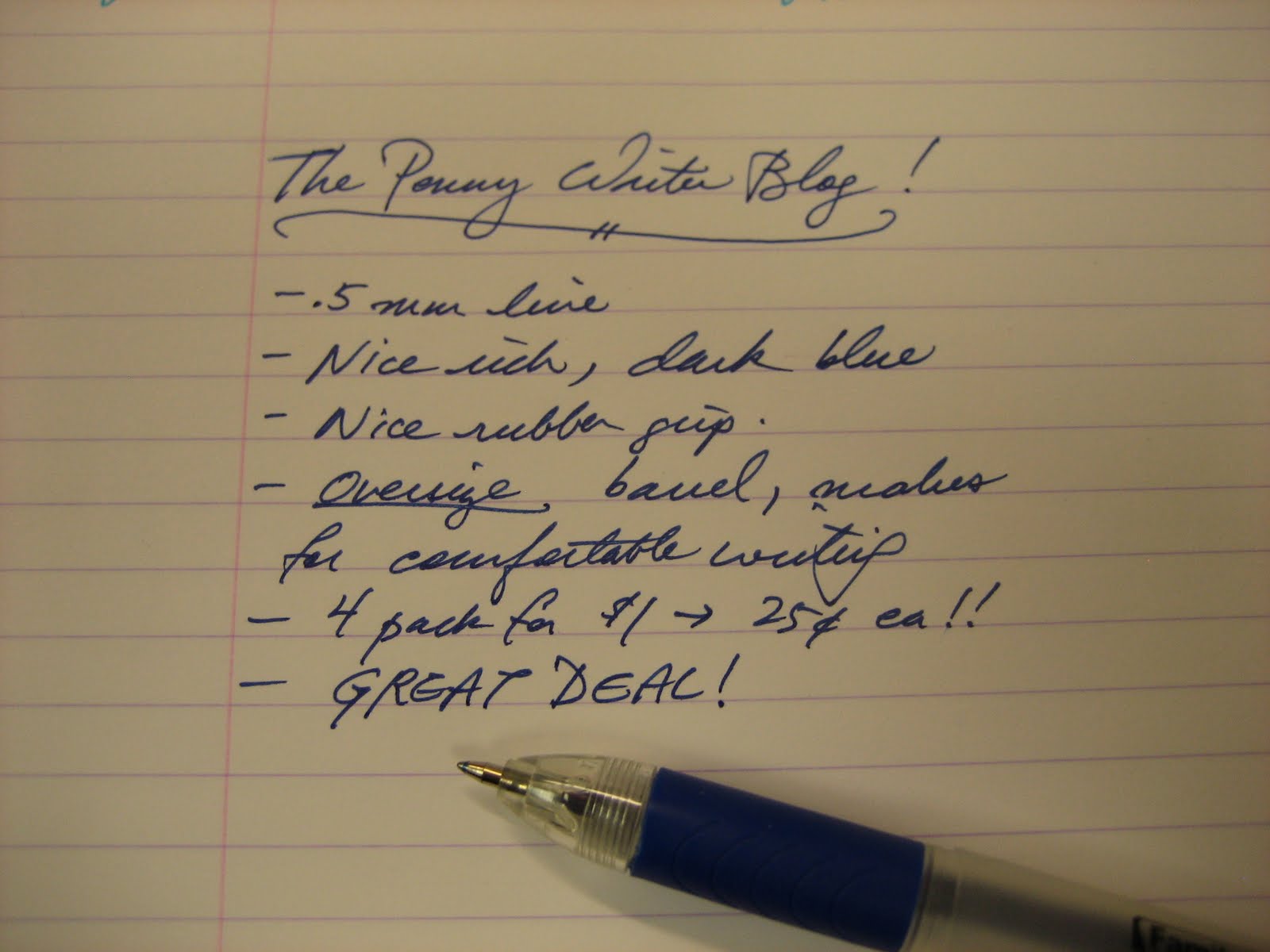 The Penny Writer. 'Smoothie' Dollar Store Gel Pen Review