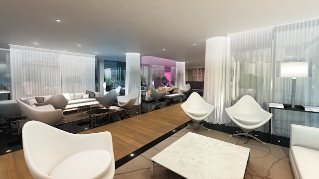 Perspective 3D - concours d'hôtel de luxe