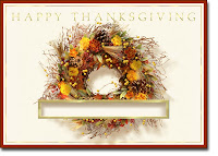 Thanksgiving wreath Cards
