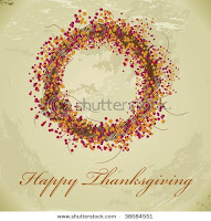 Thanksgiving Wreath Rack Card Template