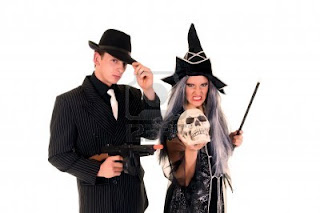 Halloween couple costume wallpaper