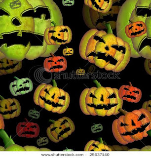 free halloween seamless pumpkin pattern