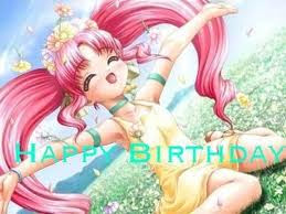 happy birthday anime ecard