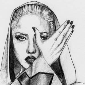 art blog: lady gaga drawning