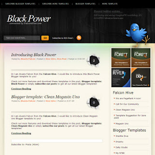 Black Power Blogger Templates