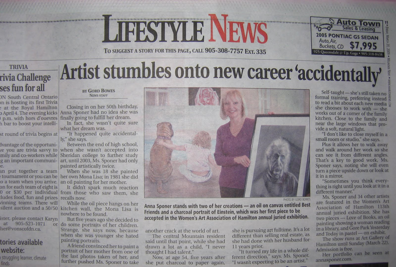 The Art World by Canadian Artist Anna Sponer Young Oprah Winfrey The