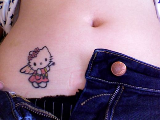 Hello Kitty Devil Tattoo on