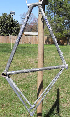 stripping a bike frame