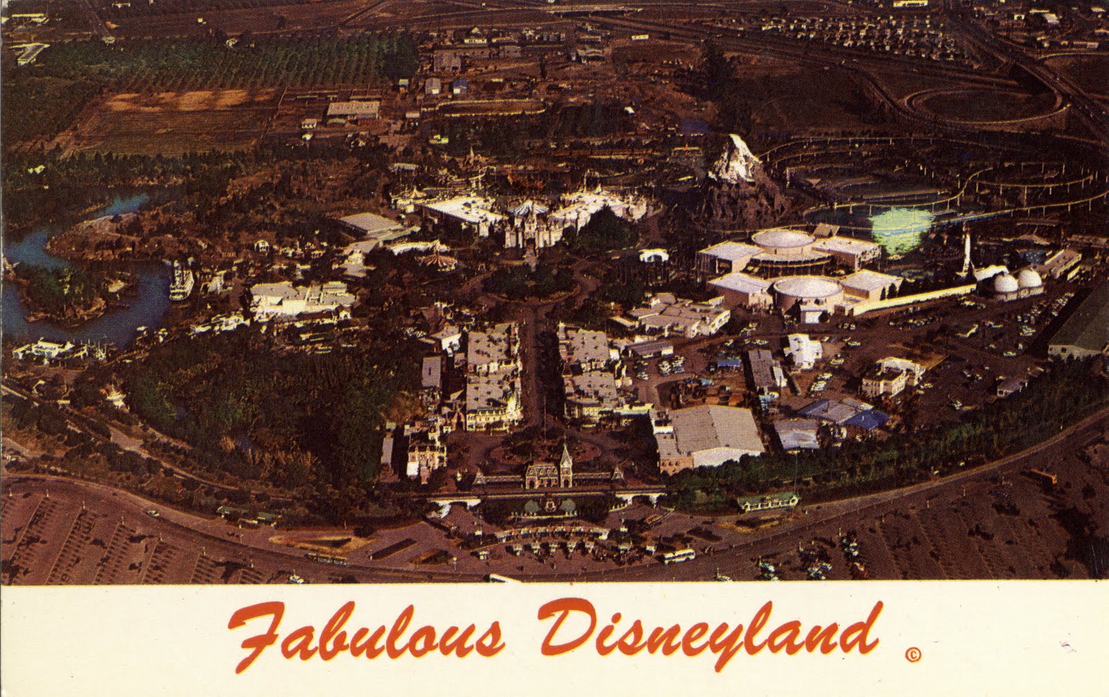 Vintage Disneyland Tickets: Disneyland Postcard - July 1962