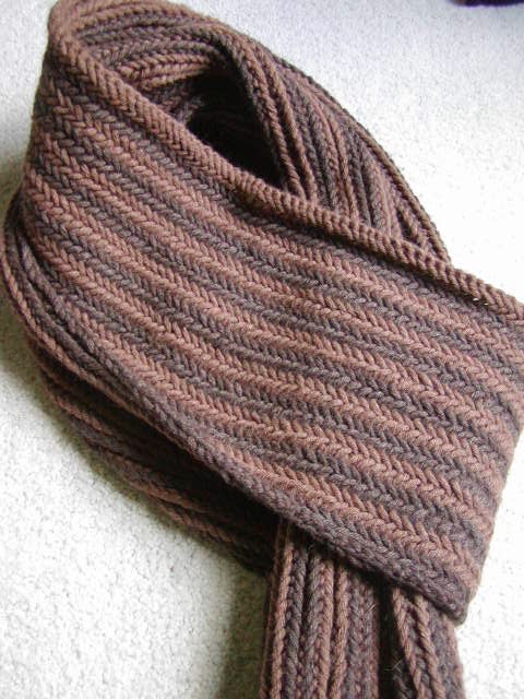 Knits Men Want Reversible Herringbone Scarf