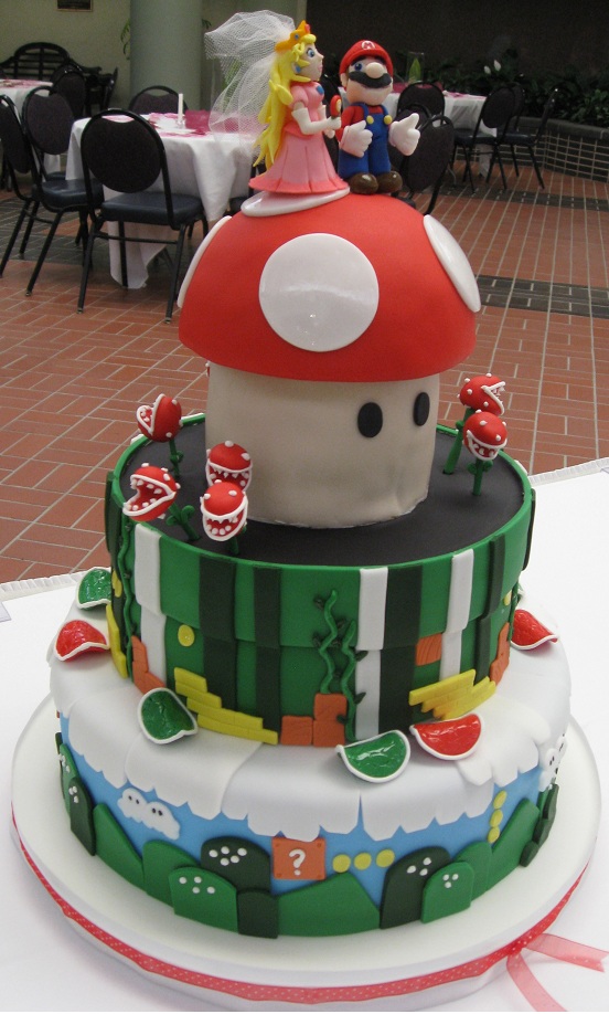 Katie's Cakes: Mario Wedding Cake!!!!