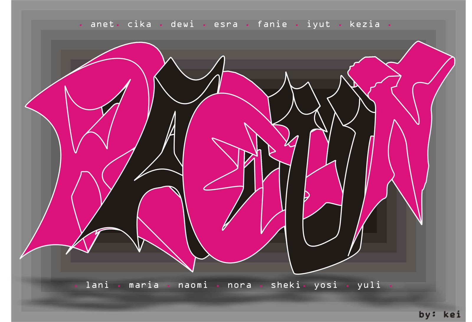 Gambar Grafiti Tulisan Aku Sayang Kamu | Sobgrafiti