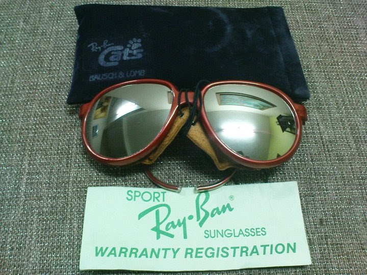 Vintage Bausch & Lomb Rayban Sunglasses: (SOLD)Ray Ban Cats 7000 Glacier  G-31 Full Mirror Lenses(SOLD)