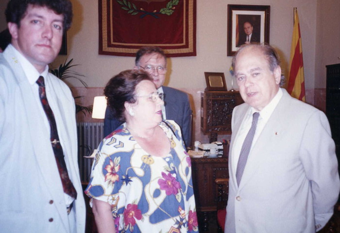 Jordi Pujol  Ayuntamiento de Berga 1992 Jairo Narváez Asesor  hermanamientos Comunidad Europea