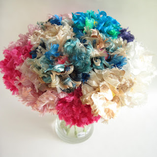 handmade fabric flowers by ffflowers on etsy