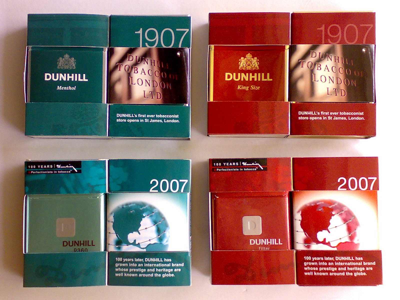 Cigarette Memoirs Dunhill 100 years!