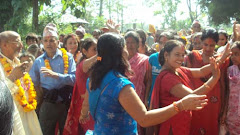 People celebrate local festival