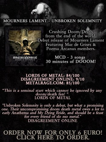 MOURNERS LAMENT -  EP UNBROKEN SOLEMNITY - OUT NOW!!!!