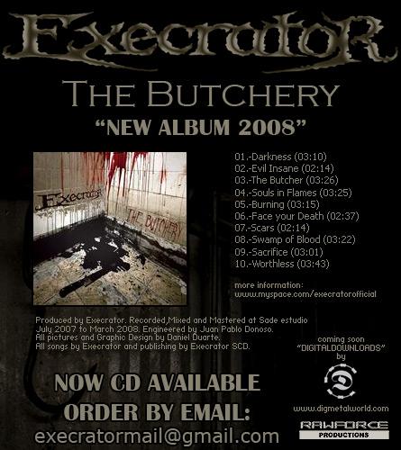 execrator -  the butchery cd 2008