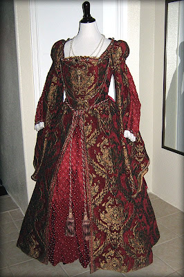 Flashback TV Fashion, Renaissance Collection: Royal Red Dress for Queen ...