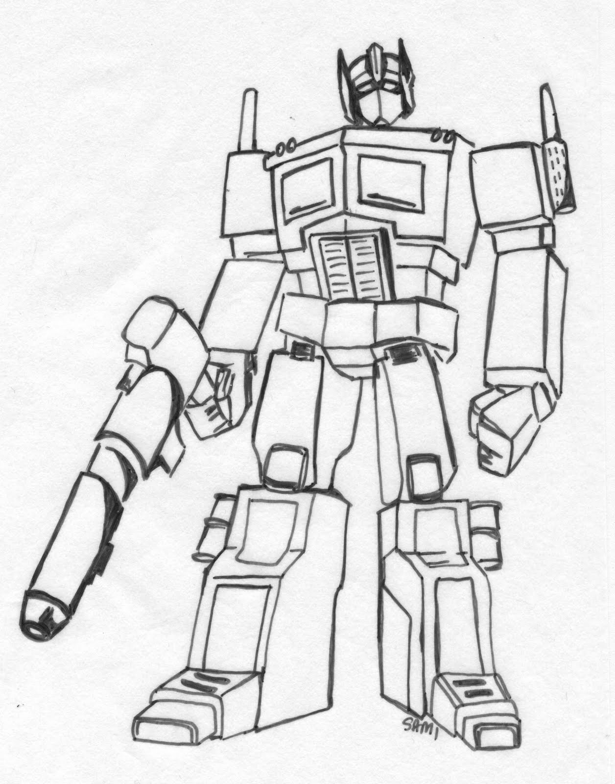 octamus prime coloring pages - photo #19