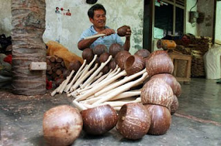  kerajinan  batok  kelapa 