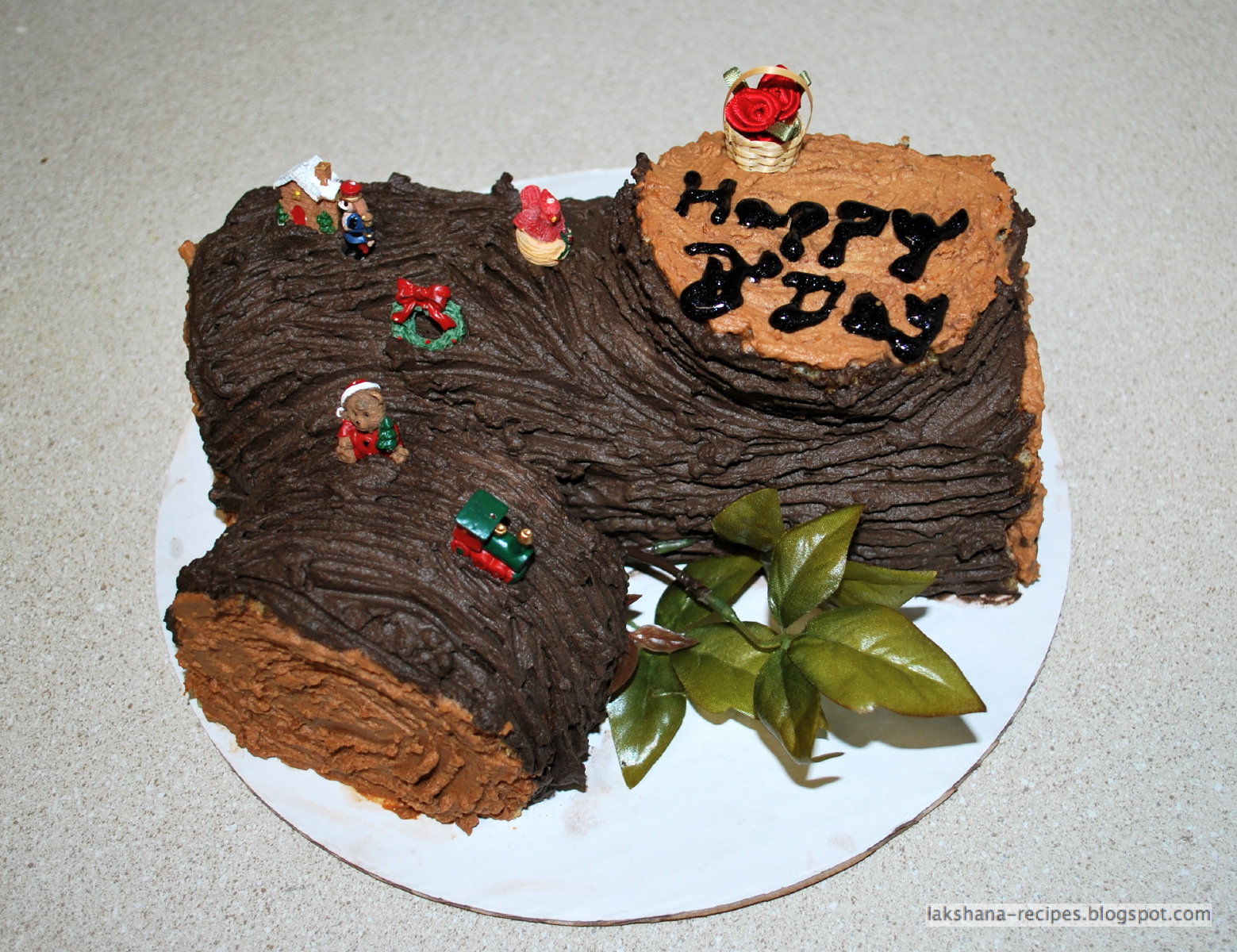 lakshana-recipes: Log cake