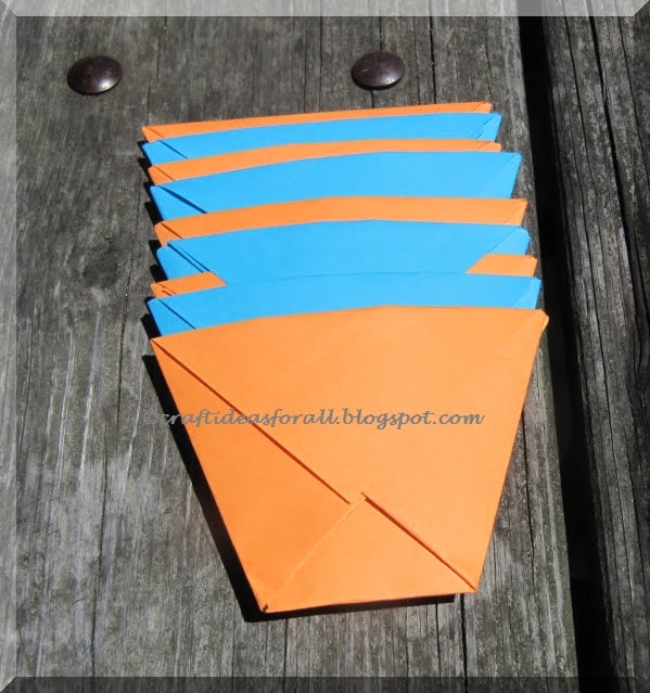 Craft Ideas for all: Make your own Paper Cups for snacks