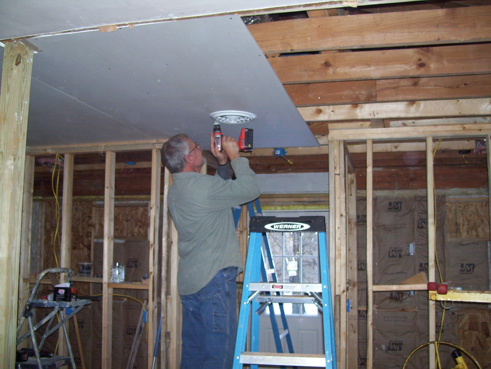A Little Bit of a Lot Sheetrock, screws and mud
