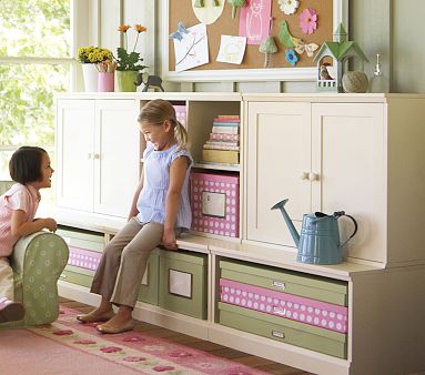 pottery barn playroom storage