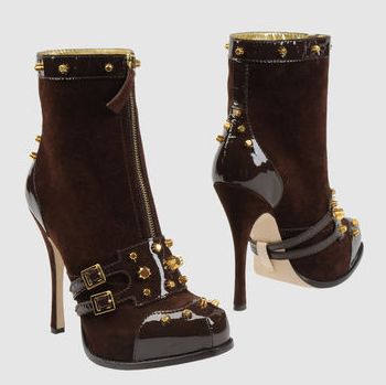 Func-SHOE-nality: DSquared2 suede studded boots