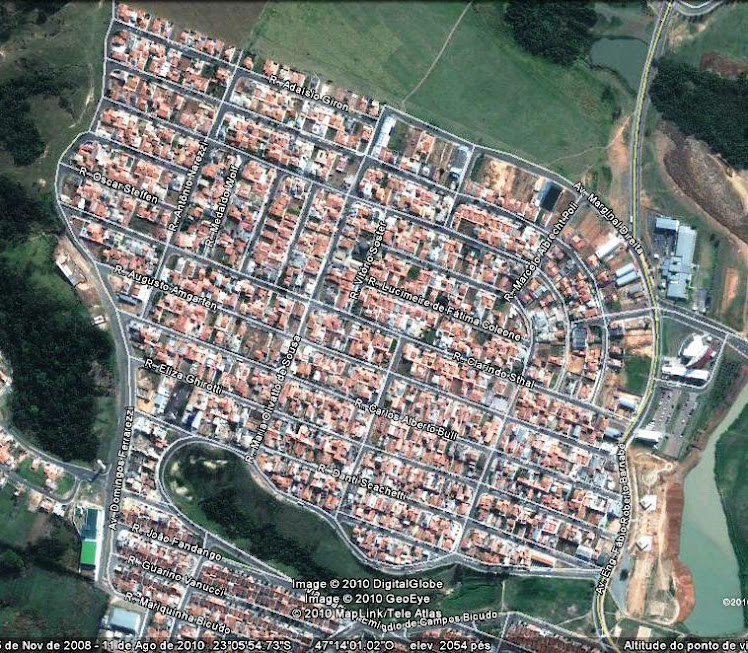 Vista aérea -Jdim Regina e Monte Verde