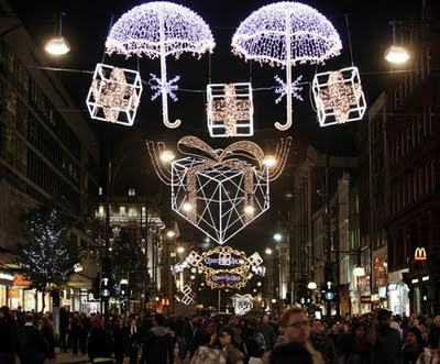 Cities Decorated With Lights Christmas Celebrations