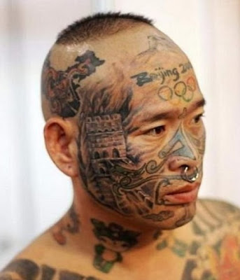 Weird Face Tattoos