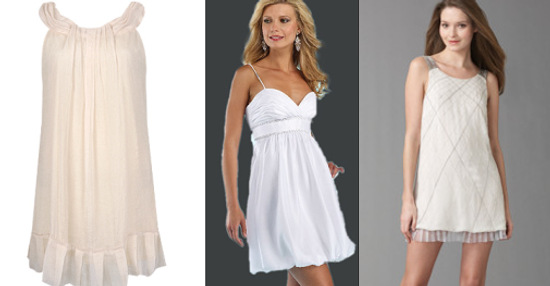 Womens White Party Dresses