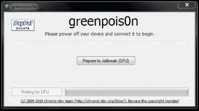 greenpois0n   другой Jailbreak Jailbreak iOS 4.1 Greenpois0n 