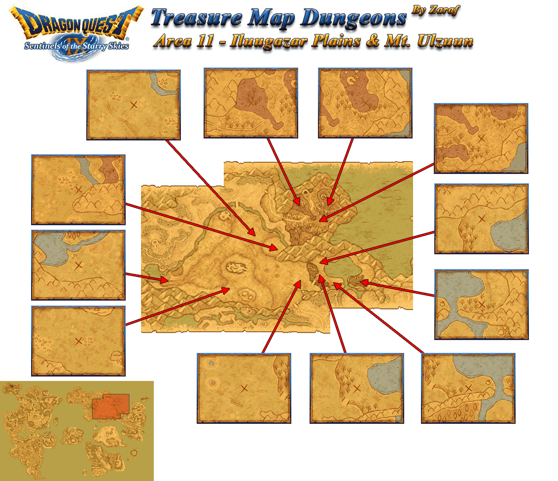 Dragon Quest 9 Grotto Maps