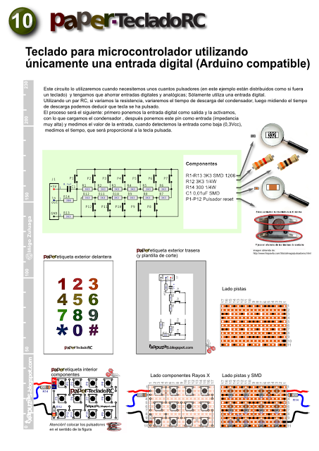 Buttons for microcontroller using only one digital input (Arduino compatible)