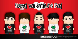 BigBang Valentine's Day Papercraft